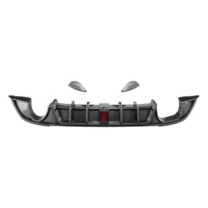 Volkswagen Golf 7.5 Rear <b>Diffuser</b> TCR Style Piano Black Carbon Fiber Texture PP Material - Product Image 5