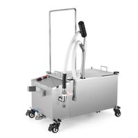 Vevor Cina Sihao Produk Baru terbaru 40L 80LBS penyaring minyak sistem penyaringan minyak penyaring penggorengan dengan tutup baja tahan karat 110V