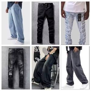 2025 di abbigliamento con etichette di marca pantaloni in Denim da <span class=keywords><strong>uomo</strong></span> pantaloni in Denim di marca <span class=keywords><strong>Super</strong></span> a basso prezzo <span class=keywords><strong>Jeans</strong></span> <span class=keywords><strong>Skinny</strong></span> <span class=keywords><strong>Jeans</strong></span> dritti - Product Image 5