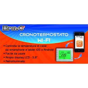 Bravo Smart Home bianco digitale WIFI cronotermostato modello 93003102 - Product Image 2