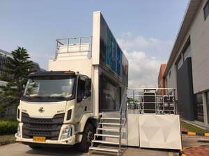 Pannello per affissioni Mobile a colori per esterni a tre lati con schermo a <span class=keywords><strong>LED</strong></span> per pubblicità in movimento con segnaletica digitale per camion - Product Image 2