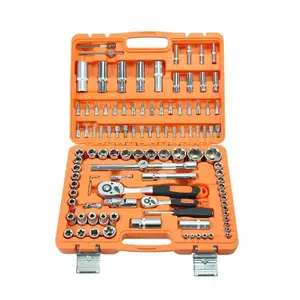 108 Pcs Kit di attrezzi per la riparazione automatica professionale Set di chiavi a bussola cassetta degli attrezzi Hardware cassetta degli attrezzi per la riparazione automatica del veicolo dell'auto