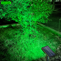 CE ROHS FCC EU Breveté Extérieur 9 LED Blanc Chaud/Froid Solaire Spot IP65 pour Jardin Pelouse Paysage Voie Pôle Spike Pathway