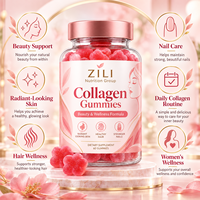 Gummies de collagène à marque privée, complément beauté, formule cheveux, peau, ongles avec biotine et vitamine C, approvisionnement en vrac OEM
