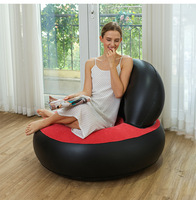 Personnalisé paresseux en forme de L gonflable extérieur pompe à air salon canapé-lit gonflable film chaise canapé adulte Relax ensemble de sièges pour adulte
