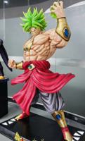 Figurine en résine artistique peinte à la main Dragon Ball Super Broly GK grandeur nature 1:1, Saiyan pleine puissance, avec éclairage LED, objet de collection anime pour exposition