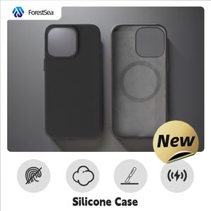 Coque de protection en silicone véritable pour iPhone 15 <span class=keywords><strong>Pro</strong></span> 16 <span class=keywords><strong>Pro</strong></span> Max Chargement sans fil Compatible Mobile Phone Covers Custom Design - Product Image 6