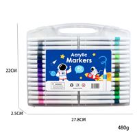 [Direct Usine] Ensemble de Marqueurs Stylo en Plastique Acrylique - Papeterie Créative Portable Spéciale Étudiant pour Dessin et Graffiti