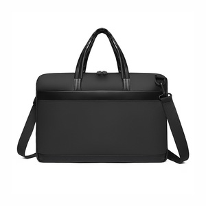 Sac pour ordinateur portable de grande capacité, design minimaliste et élégant, doublure en polaire épaisse pour une protection antichoc, conception avec poche arrière pour trolley - Product Image 1