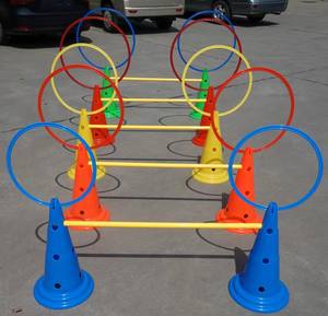 Cône d'agilité de football cônes marqueurs en plastique équipement d'entraînement de football de football ensemble d'entraînement de vitesse coloré de sport - Product Image 5