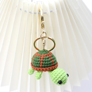 Phụ Nữ Phụ Nữ Cô Gái 3D Dệt Động Vật Tùy Chỉnh Dễ Thương Handmade Crochet Rùa Keychain Keyring Cho Túi Xách Trang Trí Quà Tặng - Product Image 6