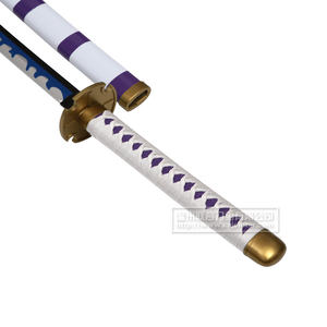 Bambú anime espada Roronoa ZORO nidai <span class=keywords><strong>kitetsu</strong></span> espada anime ZORO azul espada - Product Image 4