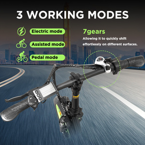Tricycle électrique pour adultes EB11, moteur arrière 500W, cadre en aluminium, batterie lithium 12V 13Ah, 85MI, 12 vitesses, 380lbs, semi-allongé - Product Image 5