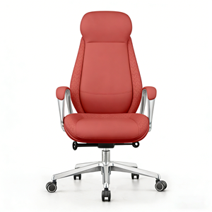 Chaise de bureau de direction ergonomique professionnelle en alliage d'aluminium à dossier haut avec repose-pieds, pour PDG/Directeur général - Product Image 2