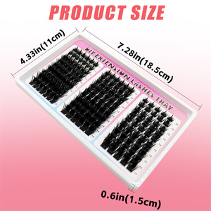 Eyelash Extensions Wispy Natural DIY Individual <b>Lashes</b> Dense Spiky <b>Cluster</b> <b>Lash</b> Black10-18mm 60D 100D 160D 200D 300D - Product Image 6