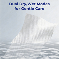 100% Viscose Nonwoven Antimicrobial Quick-Dry Disposable Face Towel (Compressed Mini Cortable Pack for Hotel Use)