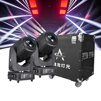 Luces Móviles de Escenario L350BSW de 380W con 14 Patrones, Mezcla de Colores y Control DMX512, Haz Ajustable para Teatros y Eventos