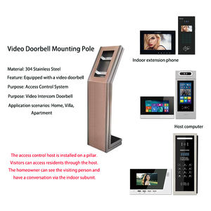 集合住宅用IPビデオドアベルインターホンシステム 7インチカラー ドアホン設置ポール 家庭および集合住宅向け - Product Image 3