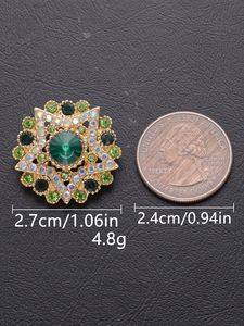 Nhà Máy Trực Tiếp Tùy Chỉnh Hollow-out Đầy Đủ Rhinestone Kim Loại Nút Cho Thời Trang Hàng May Mặc 12-30Mm - Product Image 2