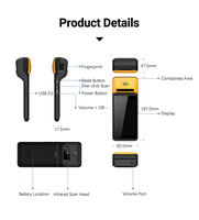 Portable Mobile POS Machine Restaurant Commande 4G Parking Paiement Reçu 58mm Imprimante Thermique Portable Android POS Terminal