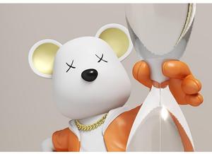 Timer a Clessidra da 60 Minuti in Resina con Orso Violento Dipinto a Mano - Oggetto d'Arte Creativo e da Collezione per Soggiorno e Cameretta dei Bambini - Product Image 6