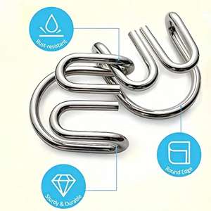 Jouet de puzzle en métal, <span class=keywords><strong>solution</strong></span> de puzzle, jouet éducatif intelligent Montessori 8 en 1 pour enfants, <span class=keywords><strong>casse</strong></span>-tête - Product Image 2