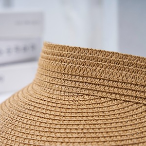OEM femmes <span class=keywords><strong>pare</strong></span>-<span class=keywords><strong>soleil</strong></span> chapeau vide haut paille chapeaux de <span class=keywords><strong>soleil</strong></span> été <span class=keywords><strong>soleil</strong></span> protection UV pliable queue de cheval chapeaux de plage pour femmes visières de voyage - Product Image 5