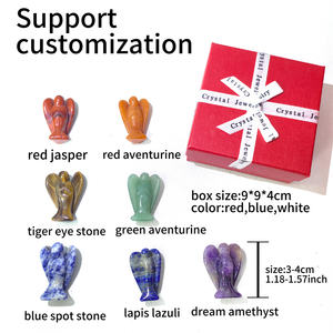 Améthyste de Rêve en Cristal de Guérison Spirituelle Certifié CE/RoHS Aventurine Rouge Multi Matériel Ange Sept Chakras Ensemble pour Souvenir - Product Image 3