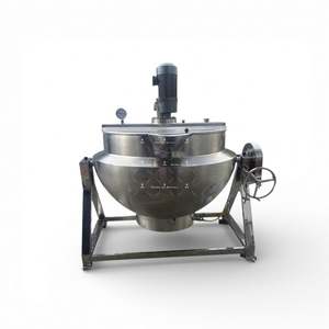 Olla de Cocción Industrial Eléctrica de Acero Inoxidable 304/316L con Camisa, 400L, para Hervir, 300 Litros, para Panadería y Molinos de Harina - Product Image 3