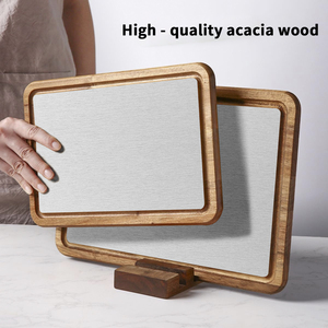 Tabla de cortar de <span class=keywords><strong>madera</strong></span> de acacia y mármol - Product Image 3