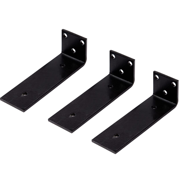 Modern L-Type Wall-Mounted Stainless Steel Shelf Bracket Industrial Metal Angle Structure Hidden Iron Design for Bed Stamping