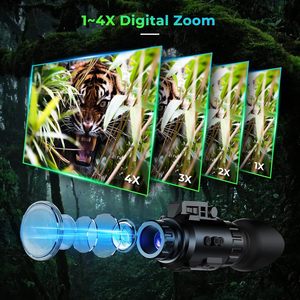กล้องมองกลางคืนดิจิตอล GOYOJO GNG2K ความละเอียด 2K 60Hz แบบติดตั้งได้ อินฟราเรด 940nm NVG พร้อมเซ็นเซอร์ 00001Lux สำหรับการล่าสัตว์กลางแจ้งแบบดิจิตอล - Product Image 6