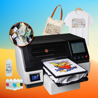 Nueva Impresora de Inyección de Tinta Digital DTG con Solvente Ecológico Automática Surhoo para Cabezal de Impresión de Alta Velocidad, Tamaño A3, Textil Industrial, Flexible y Portátil