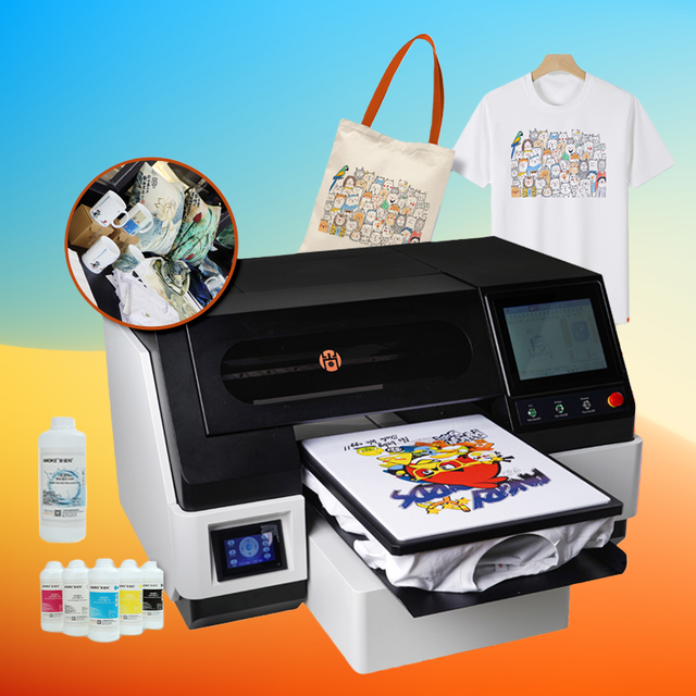 New Surhoo Automatic Eco Solvent Digital DTG Inkjet Printer for Printhead High-Speed A3 Size Industrial Textile Flex Portable