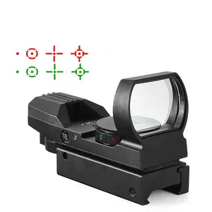 20mm Red Dot Sight 4 Reticles Âmbito Visão óptica Caça Óptica
