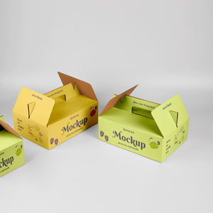 Caja plegable de papel para cerezas personalizada por el fabricante, caja de embalaje para almacenamiento de frutas de cartón ecológico. - Product Image 3