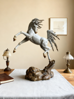 STATUE DE CHEVAL EN BRONZE PERSONNALISÉE Sculpture animale réaliste moulée à la main Taille personnalisée Décoration de jardin extérieur Maison OEM ODM