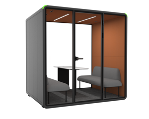 Office Pod Big Size Sound Insulated Office Booth 4 Person Indoor Mobile Team Meeting Office Pod - Product Image 1