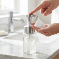 Nouveauté, flacon distributeur de liquide cosmétique personnalisable de haute qualité, en plastique PP, avec pompe en mousse, anti-fuite, 40 mm, 43 mm