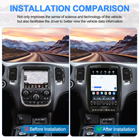 NaviHua Nouveau autoradio Android 13 pouces avec écran, Carplay, DSP, GPS, lecteur DVD pour Dodge Durango 2011-2020