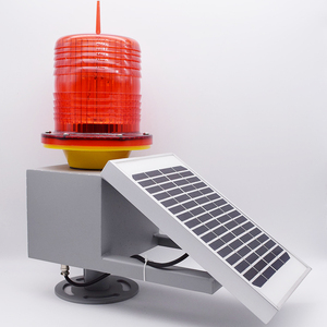 Luce solare a LED DK per aviazione, luce di segnalazione ostacoli aeroportuali personalizzata con pannello solare - Product Image 1