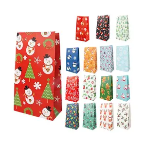 ODM Goody бумажные рождественские подарочные пакеты для рождественских подарков, подарочные пакеты для классных комнат, сувениры, Крафтовая Праздничная упаковка