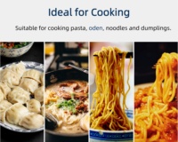 Cuisinière commerciale série 700, deux paniers, cuiseur à pâtes avec armoire de rangement