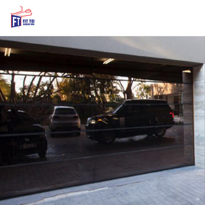<span class=keywords><strong>Porte</strong></span> <span class=keywords><strong>de</strong></span> <span class=keywords><strong>garage</strong></span> moderne à isolation <span class=keywords><strong>thermique</strong></span>, cadre en alliage d'aluminium noir fini, double vitrage trempé - Product Image 3