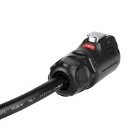 Connecteur étanche Cnlinko LP24 IP68, 2-24 pôles, prise femelle, prise mâle, montage inversé sur bride pour systèmes marins, en stock