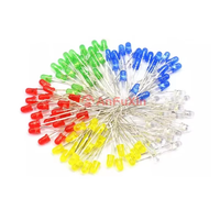 3mm 5mm LED Diode électroluminescente LED perles cheveux blancs rouge jaune bleu vert Co-positif Yin violet coloré rouge cheveux vert