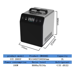 Mini machine portative <span class=keywords><strong>professionnelle</strong></span> de <span class=keywords><strong>sorbetière</strong></span> <span class=keywords><strong>2L</strong></span> capacité automatique avec la vente chaude d'affichage à LED - Product Image 3