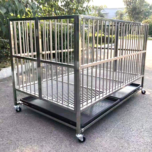 EUR VET moda ve güçlü yeni özelleştirilmiş alüminyum profilleri çerçeve için katlanabilir köpek kafesi evcil hayvan kafesi Chien kafes köpek kulübesi - Product Image 6