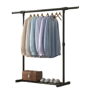 Stainless Steel Foldable Wall Coat Hanger Rack for Home & Clothing Store Pants <b>Storage</b> Wardrobe Modern Design Eco-Friendly - Product Image 1