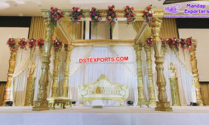 Mandap de mariage tendance Fiji Delizio, Mandap de mariage indien en fibre Delizio, Décorations de Mandap de mariage royal Delizio, Londres Australie - Product Image 3